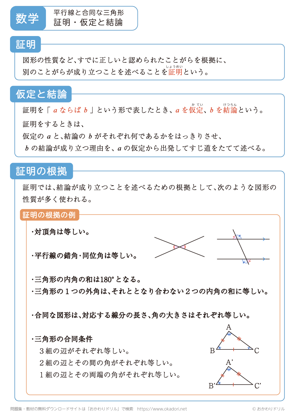 証明・仮定と結論1